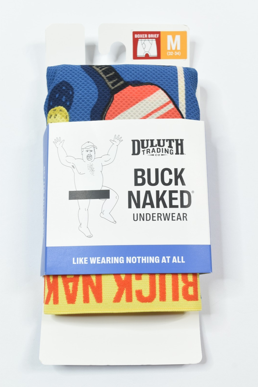 Duluth Buck Naked Boxer Brief Underwear Mens Medium 32-34 Pickle Ball